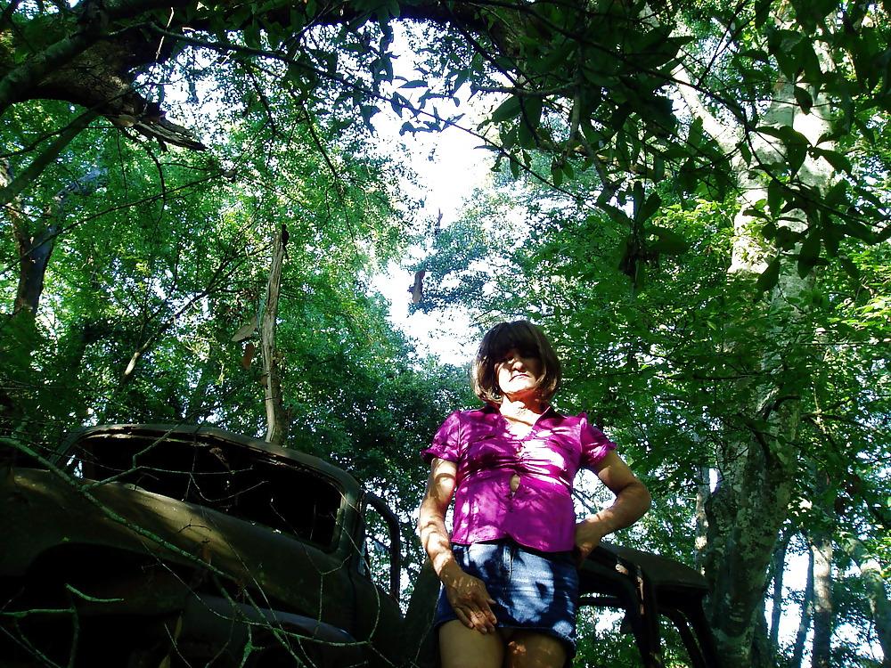 13P NEW Tommy crossdresser in the woods
