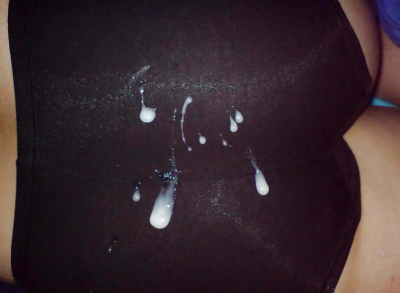 25P Cum on clothes