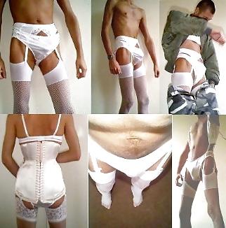 8P Sissy crossdresser male faggot in London = sissyguy