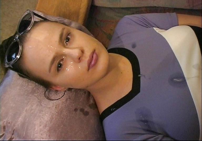 25P Cum on clothes and facials