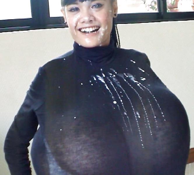 25P Cum on clothes and facials