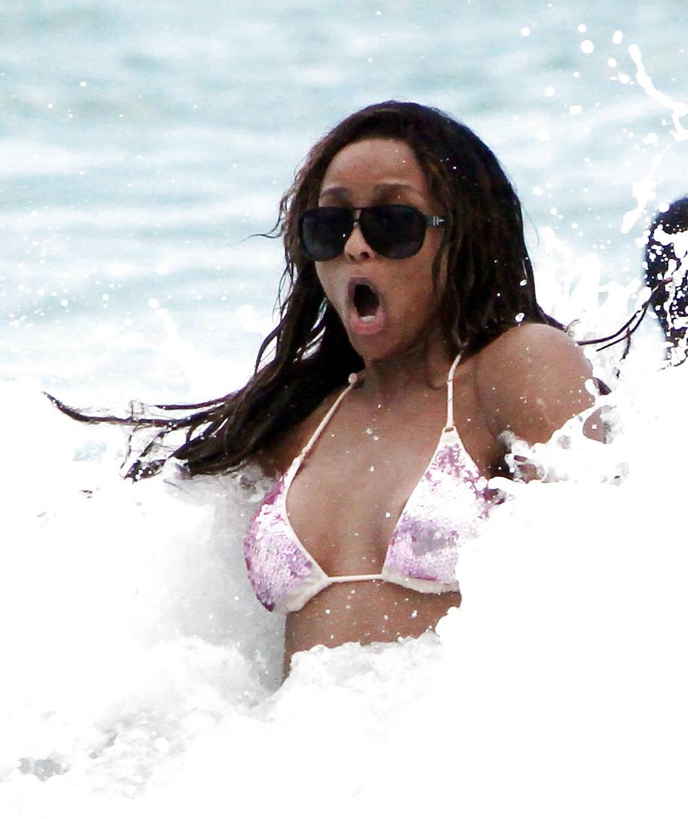 25P Ciara - nice booty shots in a bikini at Miami Beach
