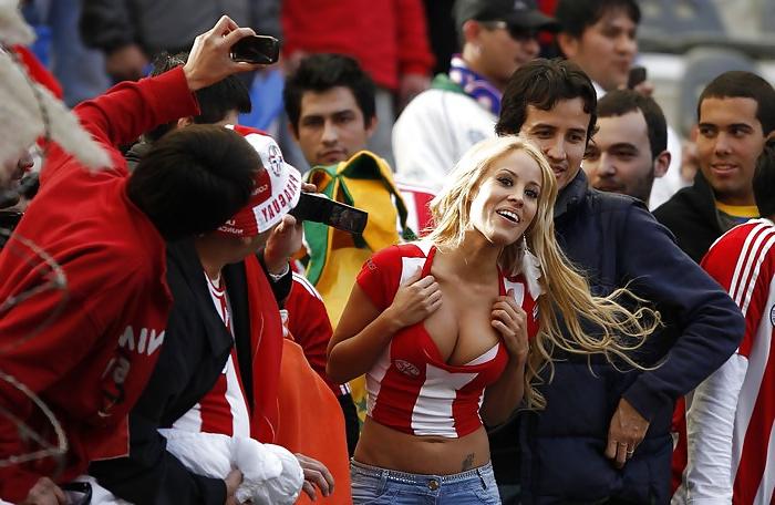 6P Hot Paraguayan football Fanes
