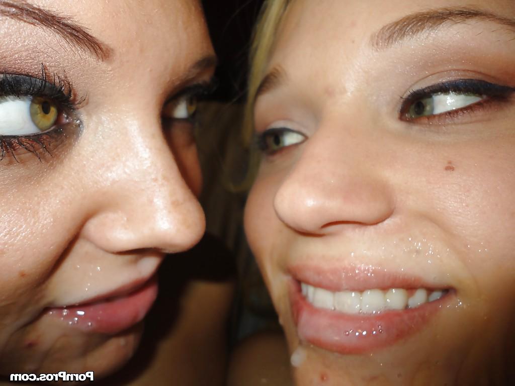16P Teen babes Teagan and Ivy share cock of a horny fellow licking balls and penis
