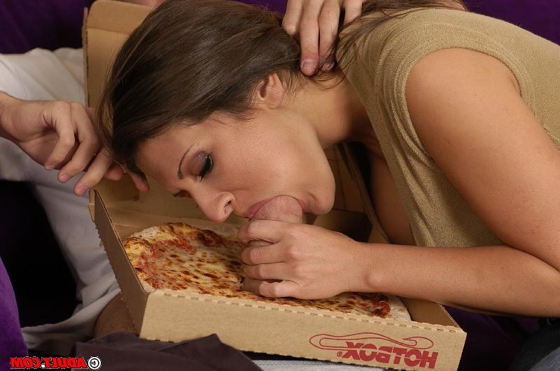 16P Ravishing cougar with flawless tits has some fun with a big cock pizza-lad