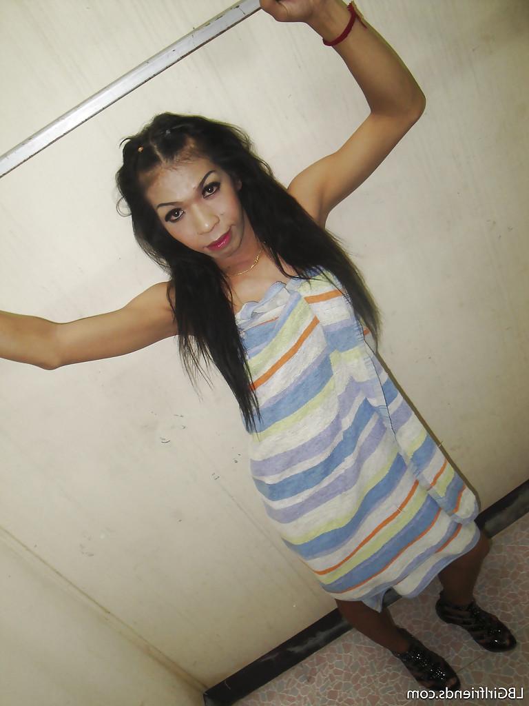 16P Kinky Thai shemale Night getting naughty with anal beads sex toy