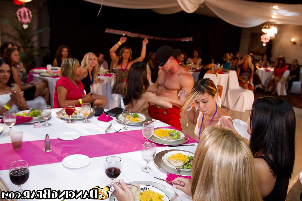 16P Horny babes sucking and fucking stiff peckers at the sex party