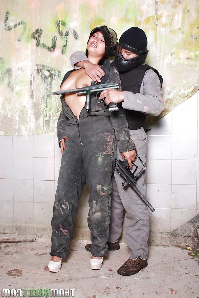 16P Nasty Latina police officer Sandra Flores gets her mouth banged