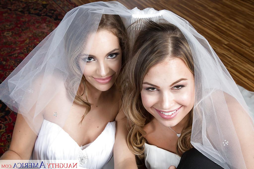 16P Kinky wedding night threesome sex with Kendall Kayden and Kimmy Granger