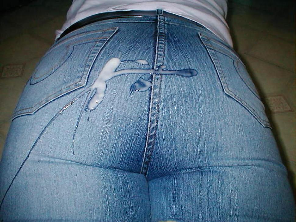 25P Let it dry.You do not have to clean  your jeans
