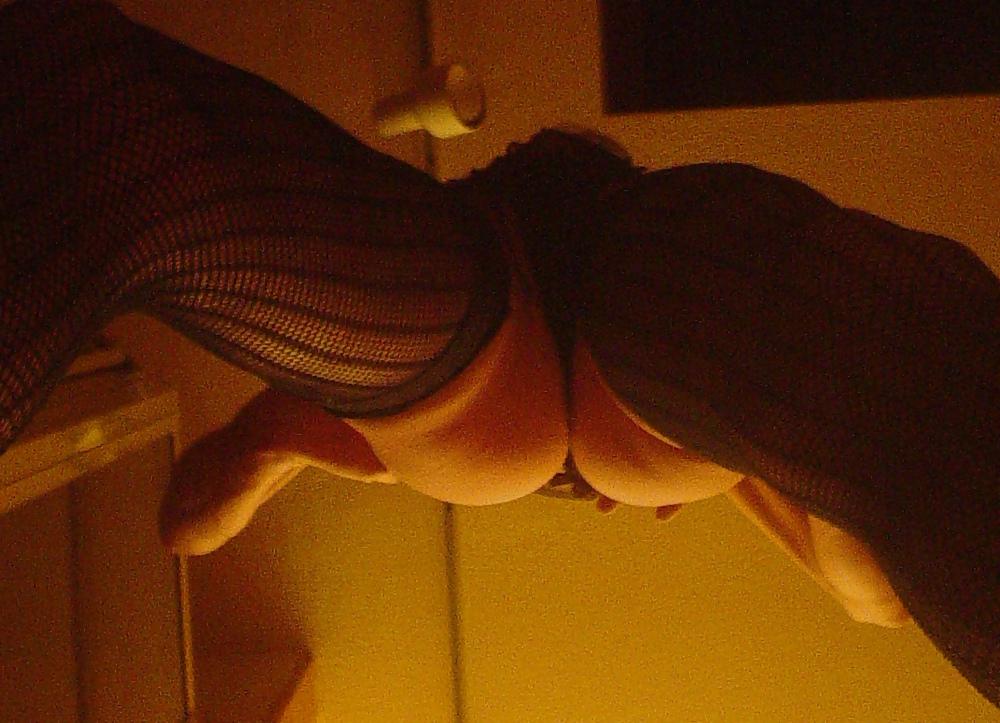 5P Crossdresser black fishnets
