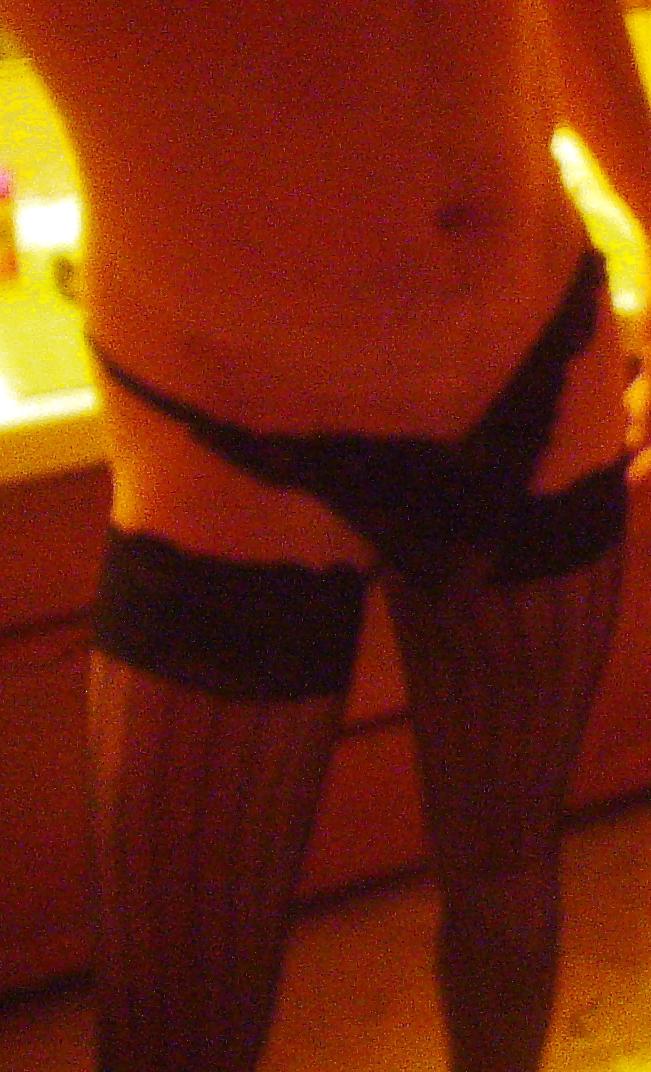 5P Crossdresser black fishnets