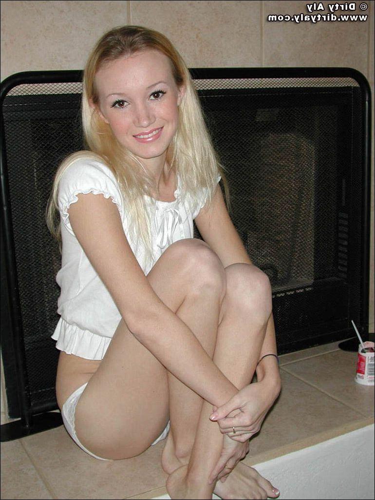 20P Pictures of teen star Dirty Aly eating yogurt