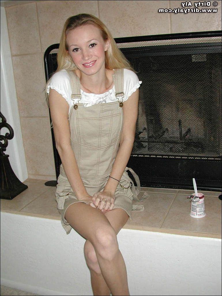 20P Pictures of teen star Dirty Aly eating yogurt