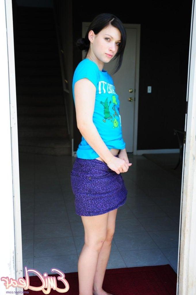 20P Pictures of Emi Clear stripping in the doorway
