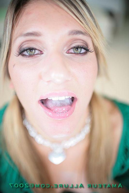 16P 18 yr old cum swallowing cutie Emily posing and giving head