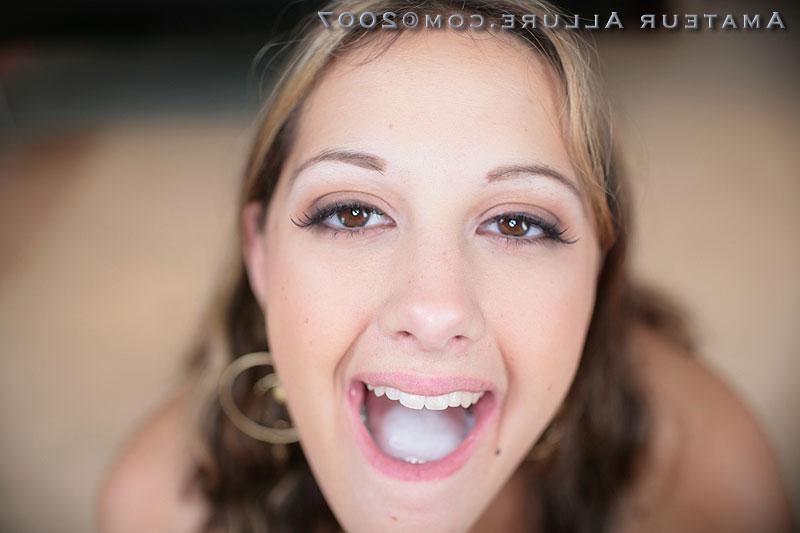 16P Teen titty fucks with huge rack eats cum