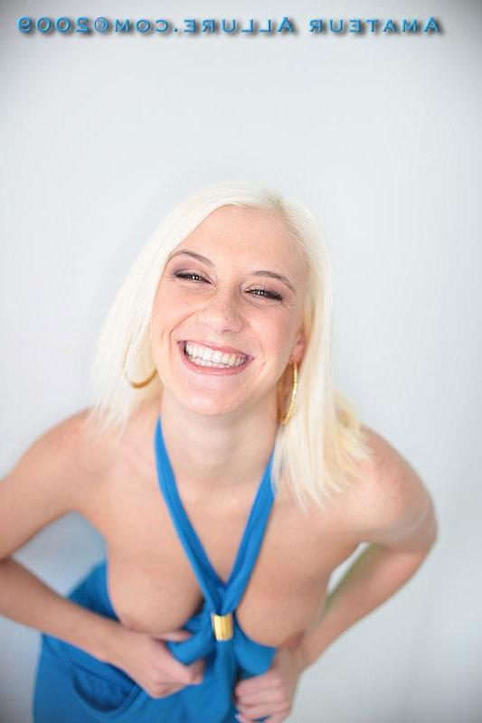 16P Perky blonde babe sucking cock and swallowing cum