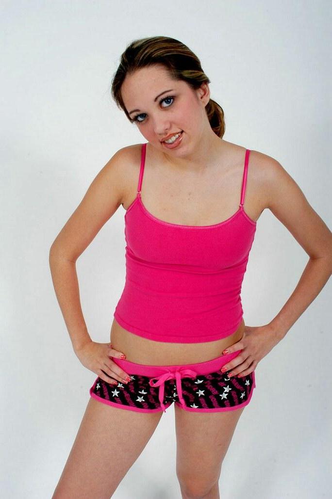 16P Hot Haley stripping in the studio