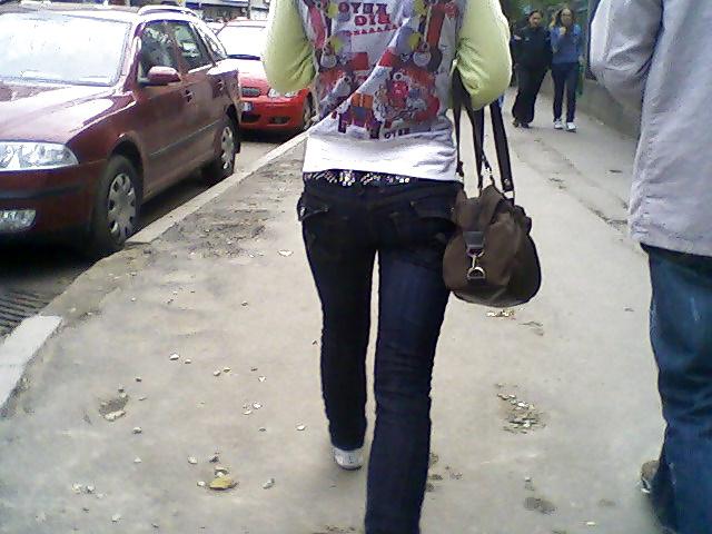 23P Asses on the street
