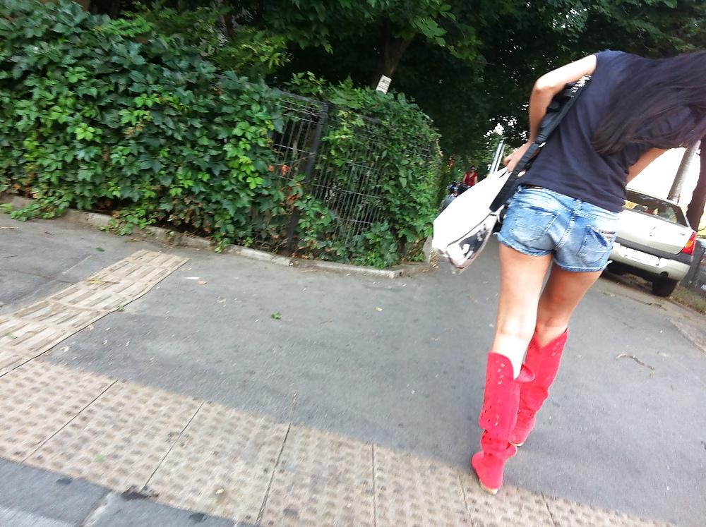 23P Asses on the street