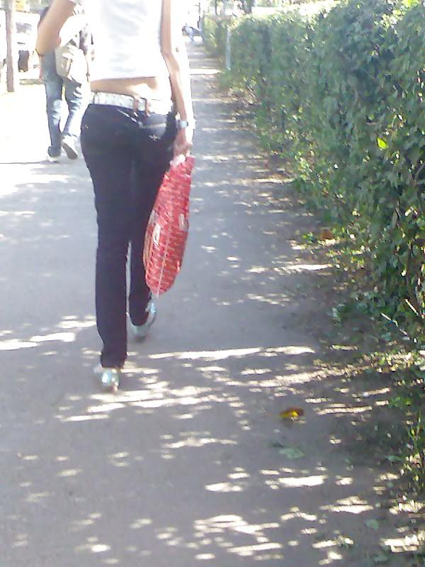 23P Asses on the street