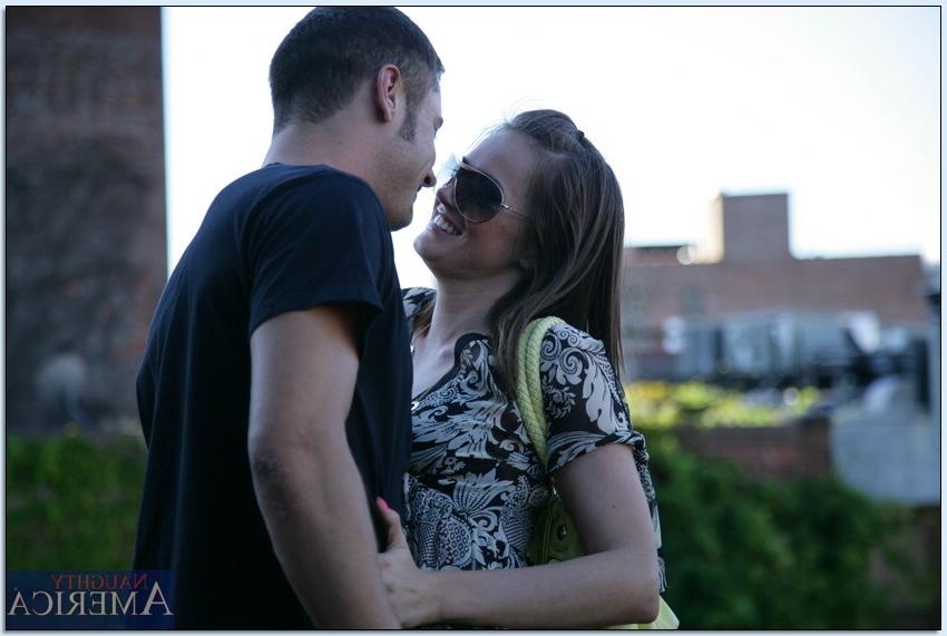 16P Shameless hottie Tori Black giving a great blowjob in the street