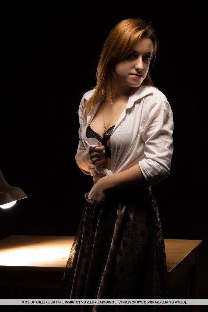 16P Stunning beauty Juliya A strips nude in this dark erotic set