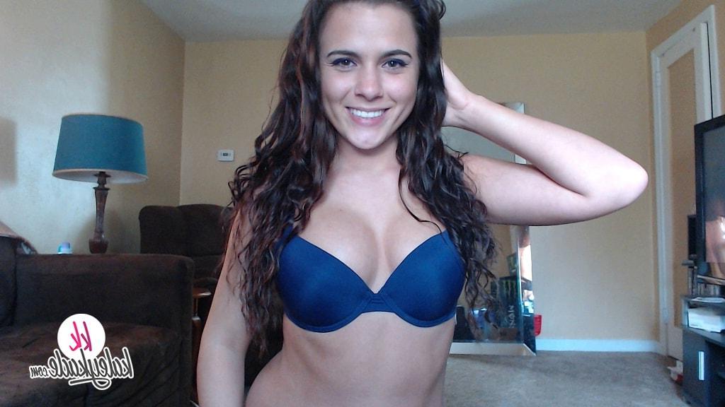 15P Hot teen Kaley Kade plays with her boobs and a dildo