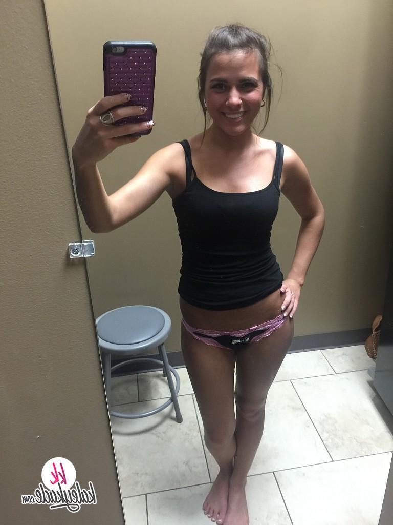 16P Kaley Kade gets naughty at masturbates at the tanning salon