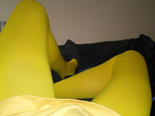 14P Amateurs in colorful tights and stockings