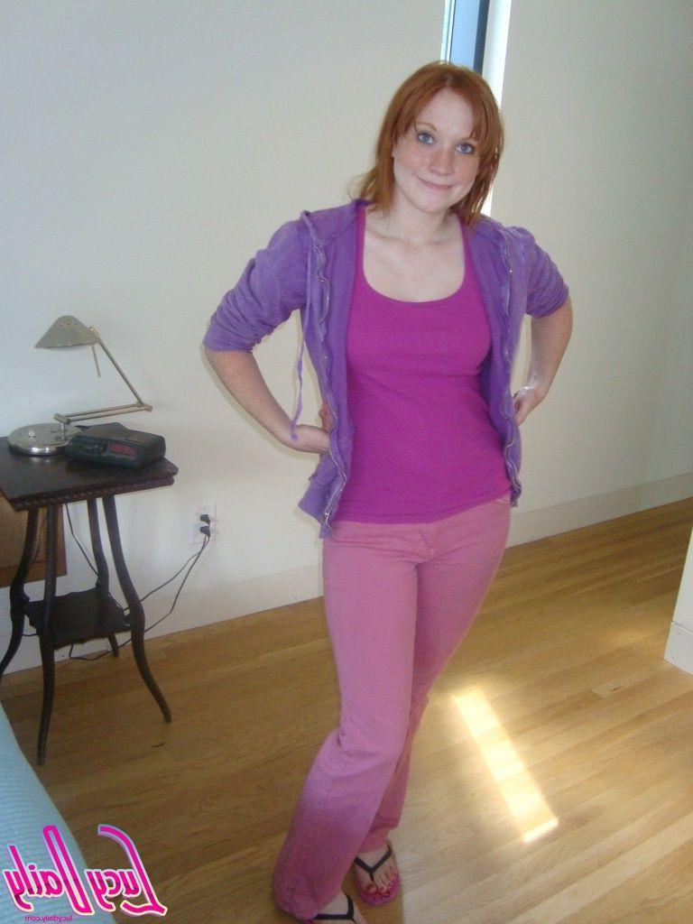 20P Pictures of Lucy Daily stripping naked for you