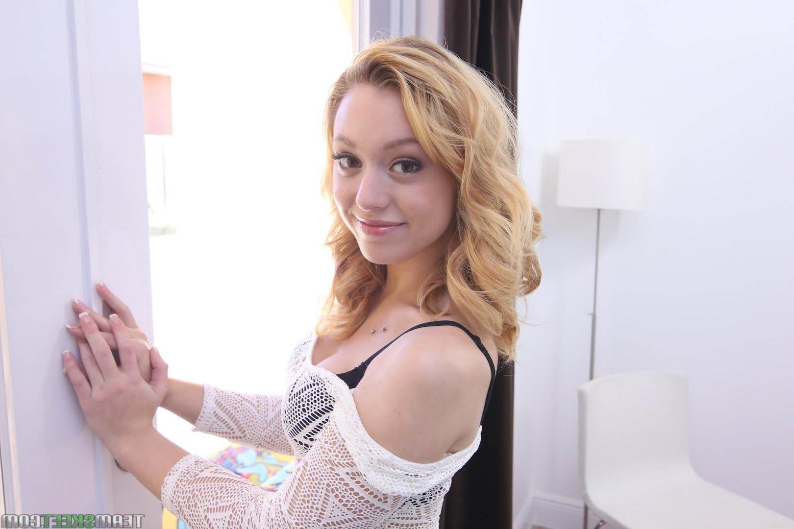 10P Blonde teen Lucy Tyler takes a big cock POV