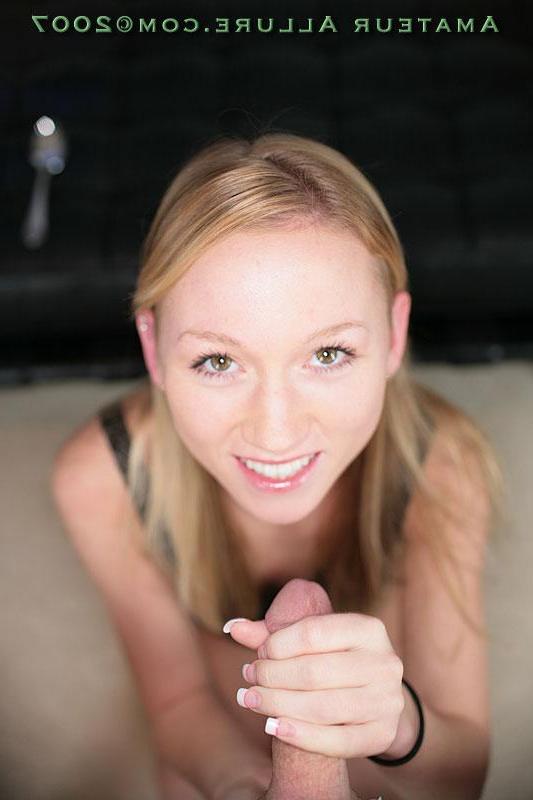 16P Blonde teen Lailani blows cock and gets cum facialed