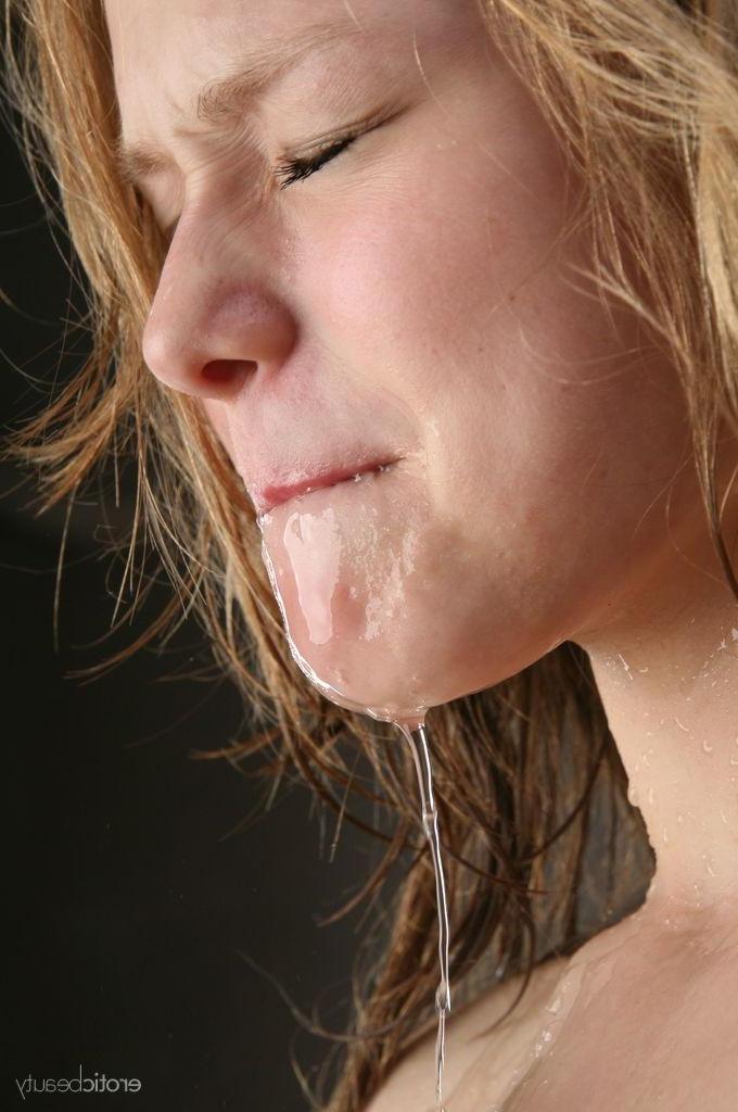 16P Blonde teen Mia C strips naked and gets all wet for you