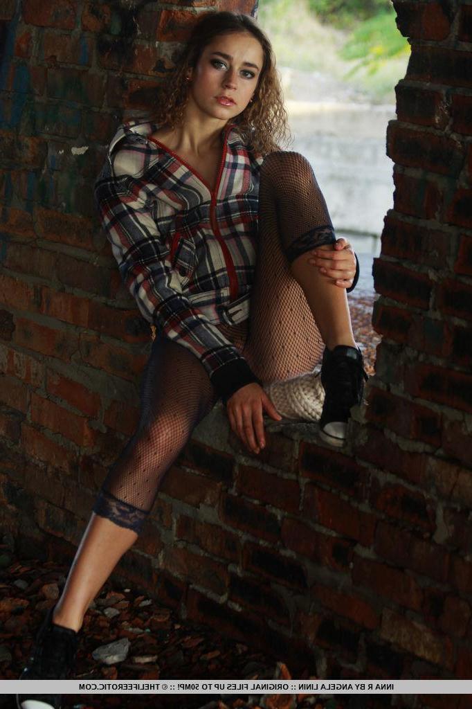 16P Teen hottie Inna R rips off her clothes and invites you to join her