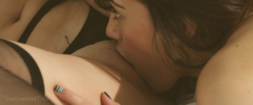 16P Horny girls Aria Logan and Penelope Cum get each other off in "Memories"