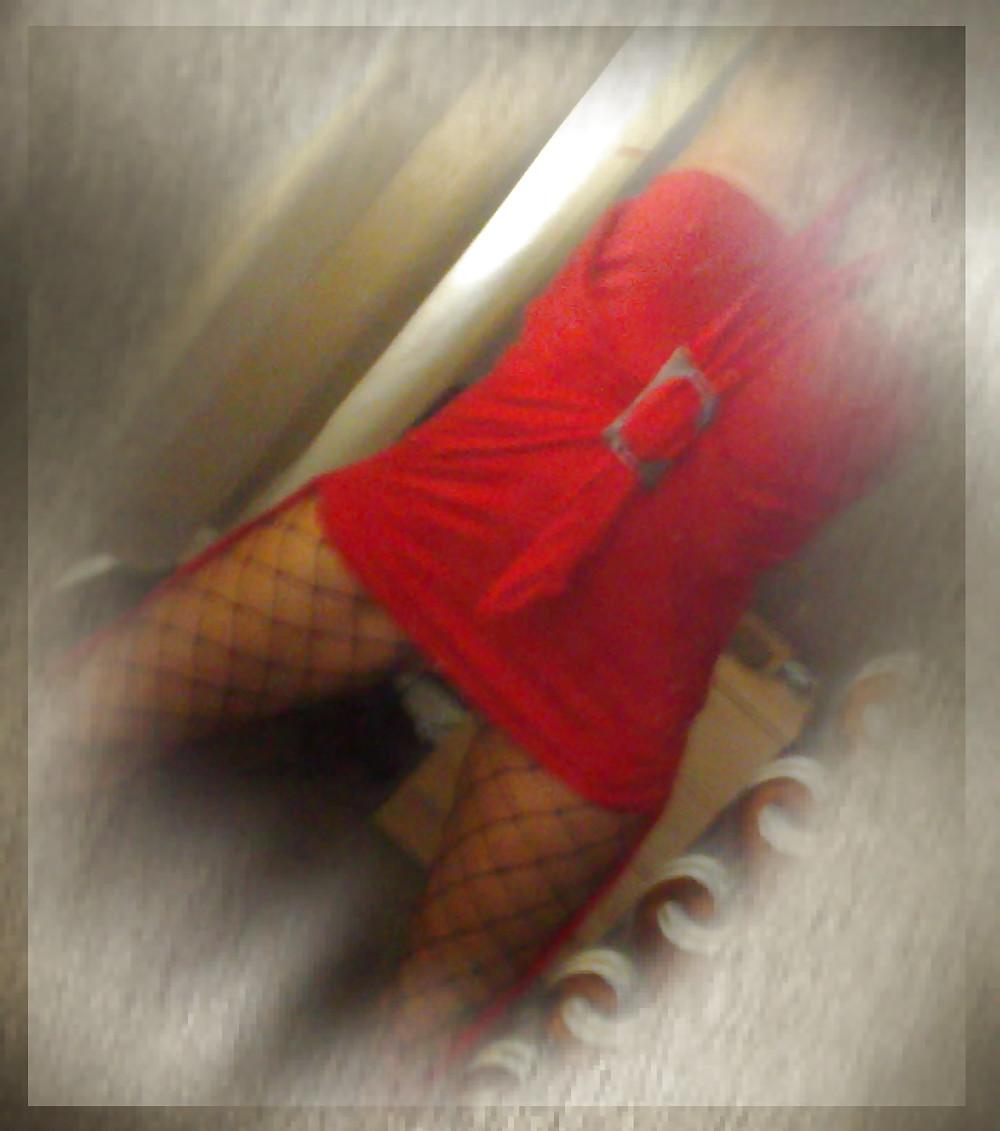 19P Babe, stockings, arse
