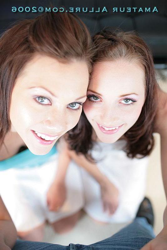 16P Two hot teen babes suck a cock and share the cum