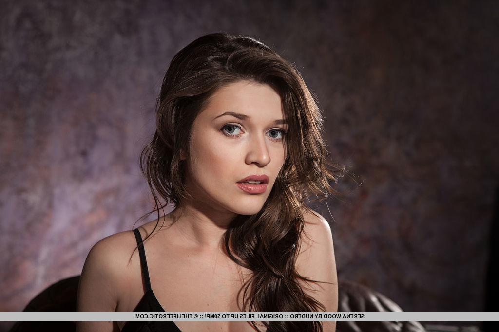 16P Brunette teen Serena Wood shows you her incredibly tight pussy
