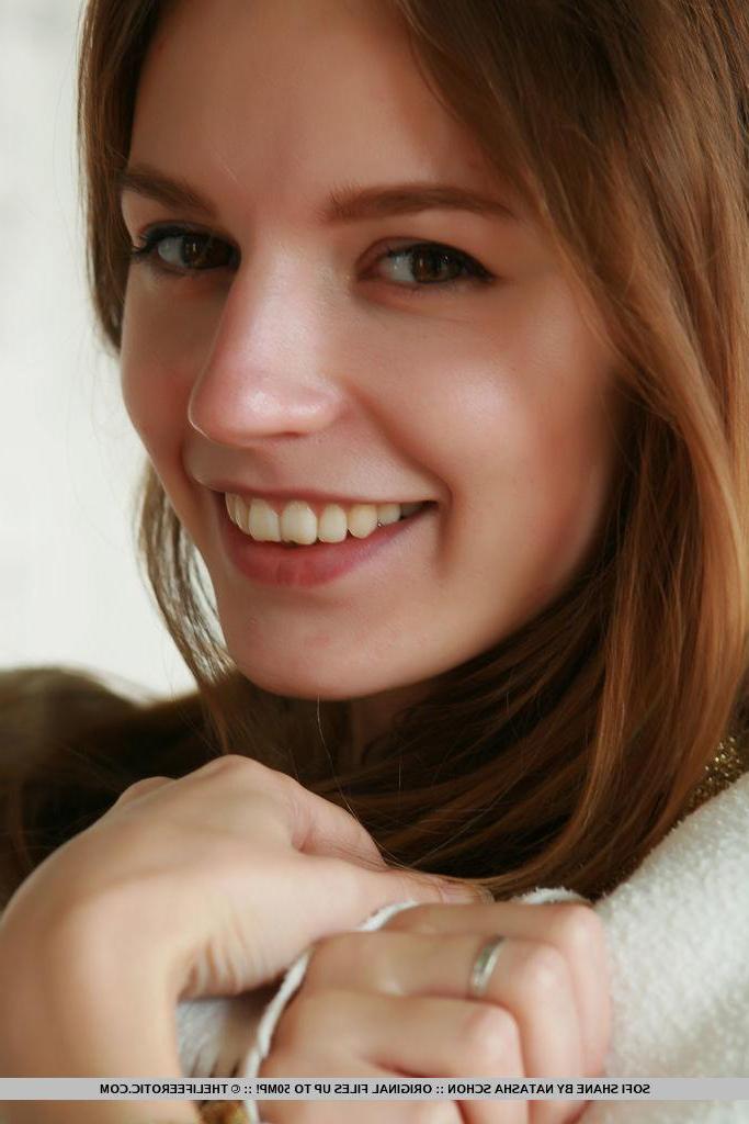 16P Redhead teen Sofi Shane strips for you in "Happiness"