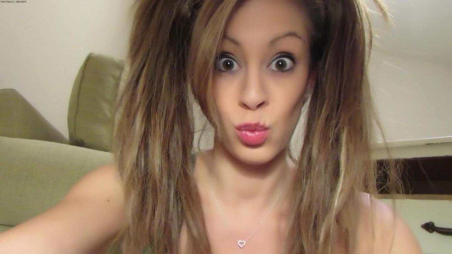 15P Pigtailed princess Talia Shepard fingers her tight pink pussy in socks