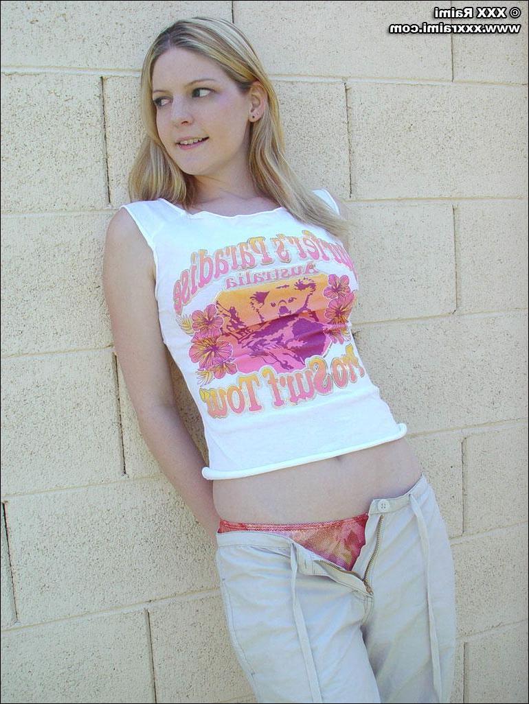 20P Pictures of teen porn girl XXX Raimi stripping naked outside