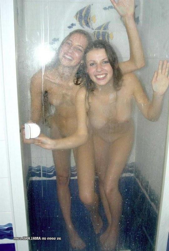 14P Gallery of two naked lesbians having fun in the shower