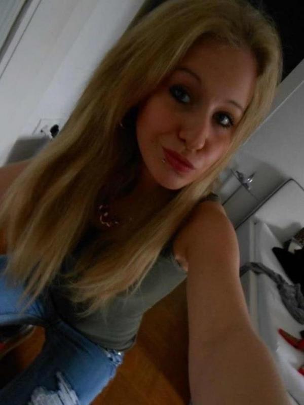 14P Hot blonde teen shows her tight figure in lingerie while posing