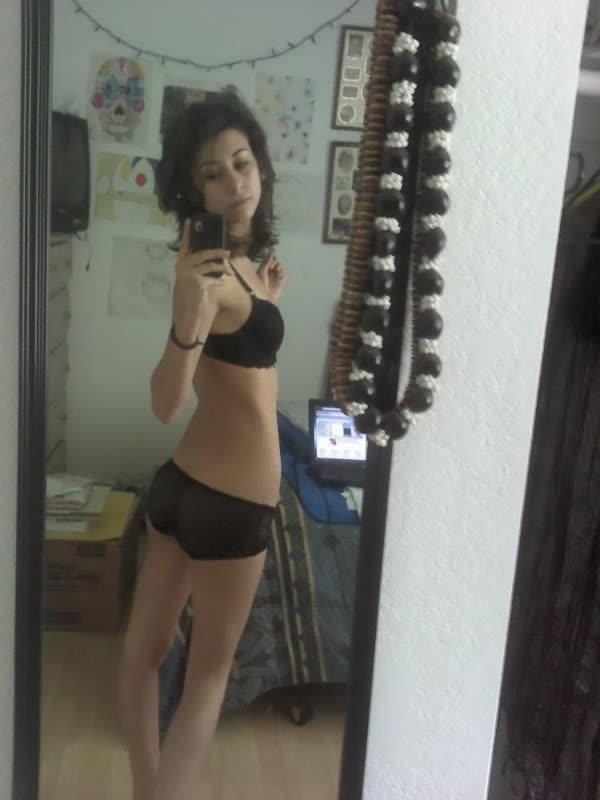 14P Girlfriends tease on cam by posing in sexy black lingerie
