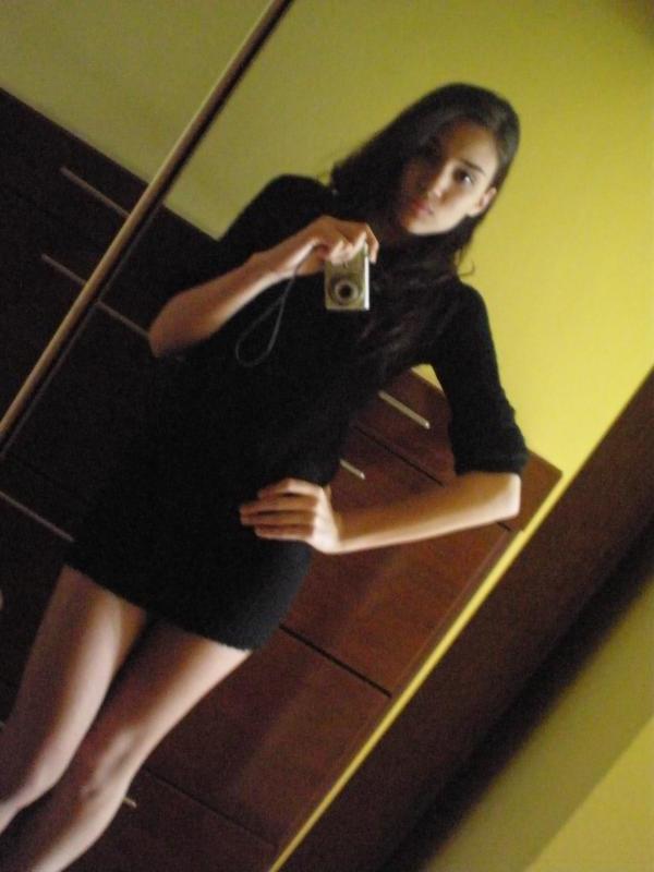 14P Gorgeous sexy honey displays her tight body in mini dresses