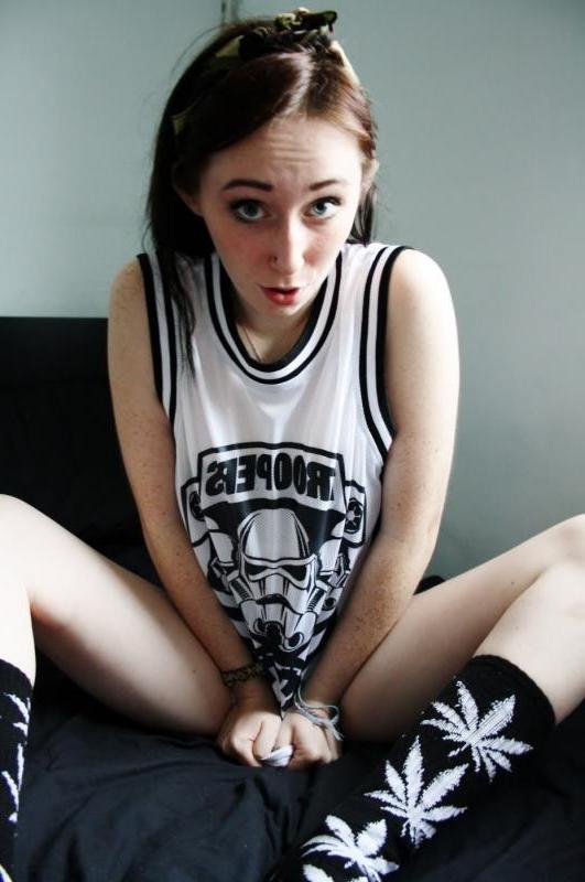 10P Kinky GF teasing and flashing her perky breasts
