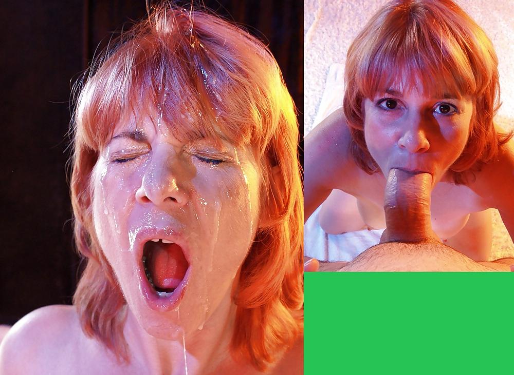 10P Amateur before and after cumshoot