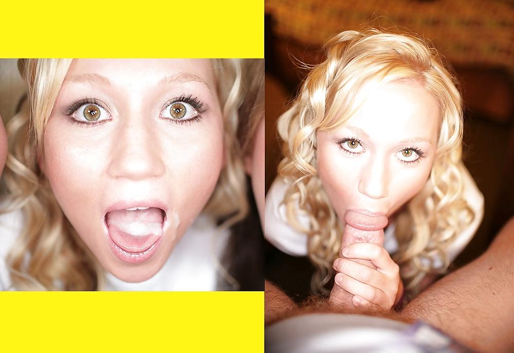10P Amateur before and after cumshoot